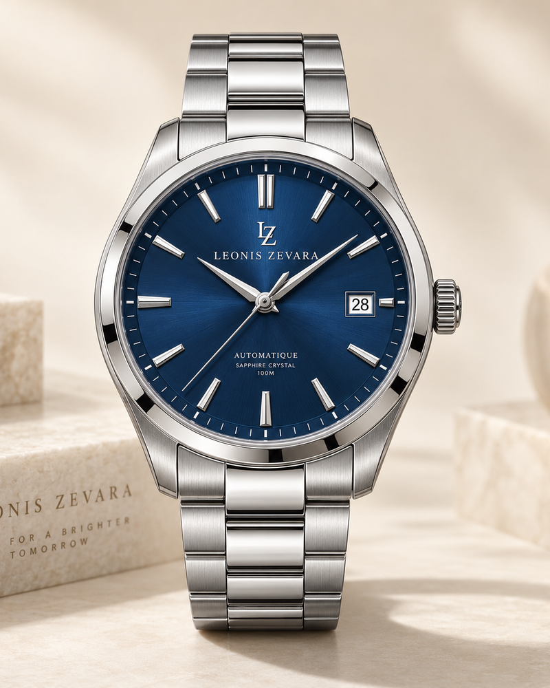 LEONIS ZEVARA – Automatique Bleu Homme - vue détail