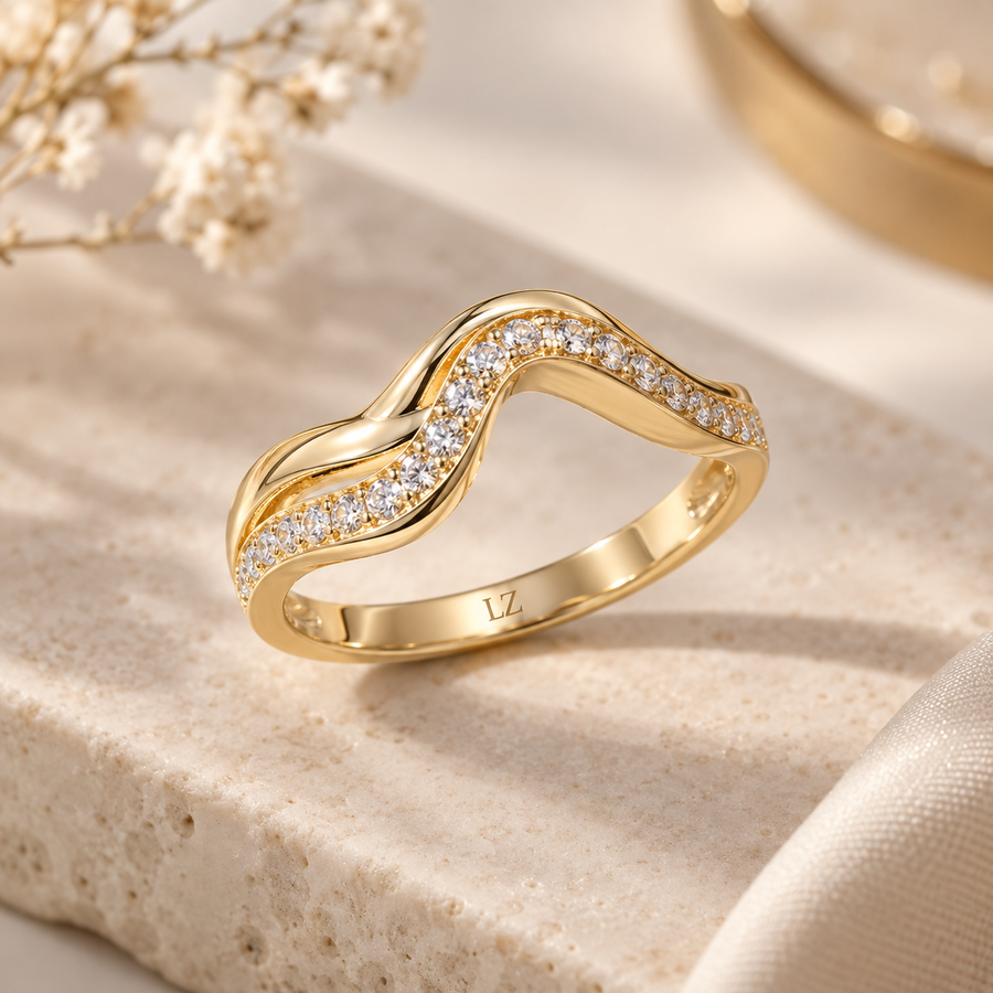 LEONIS ZEVARA – Bague Onde Zircone