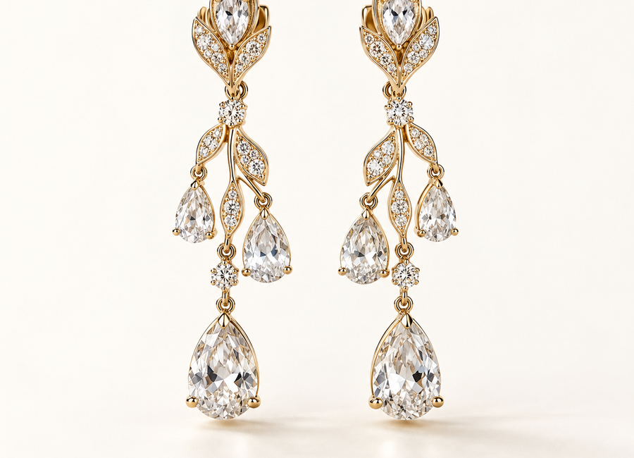 Boucles Cascade Royale – détail – LEONIS ZEVARA