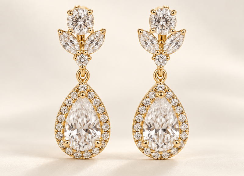LEONIS ZEVARA – Boucles Goutte Royale - vue détail