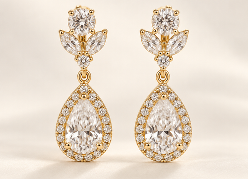 LEONIS ZEVARA – Boucles Goutte Royale - vue détail