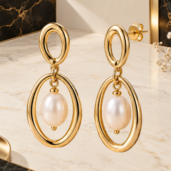 LEONIS ZEVARA – Boucles Perle Ovale
