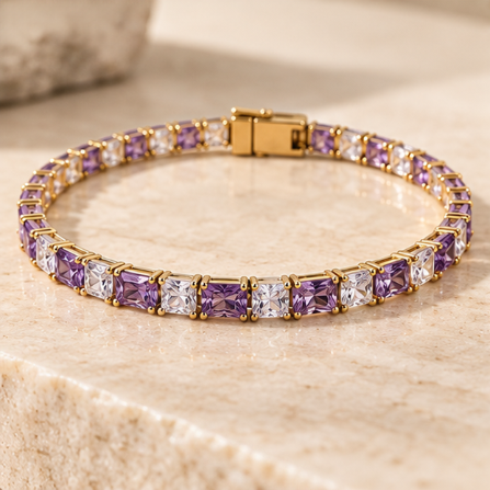 Bracelet Graphique Violet 316 – LEONIS ZEVARA