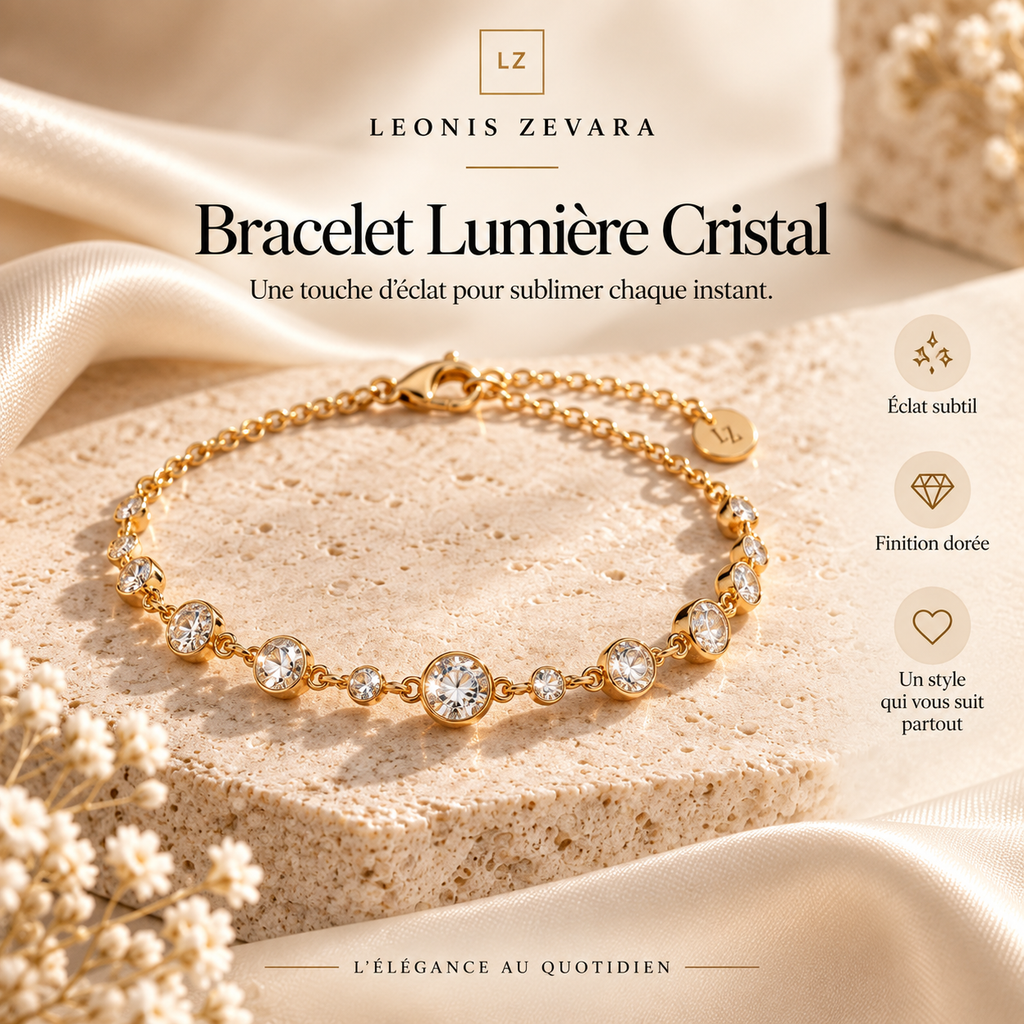 LEONIS ZEVARA - Bracelet Lumiere Cristal