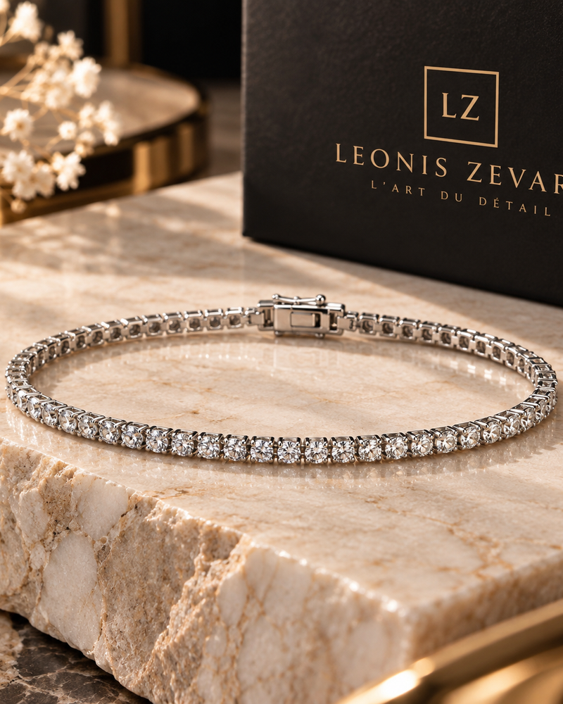 LEONIS ZEVARA – Bracelet Tennis Lumière - vue détail