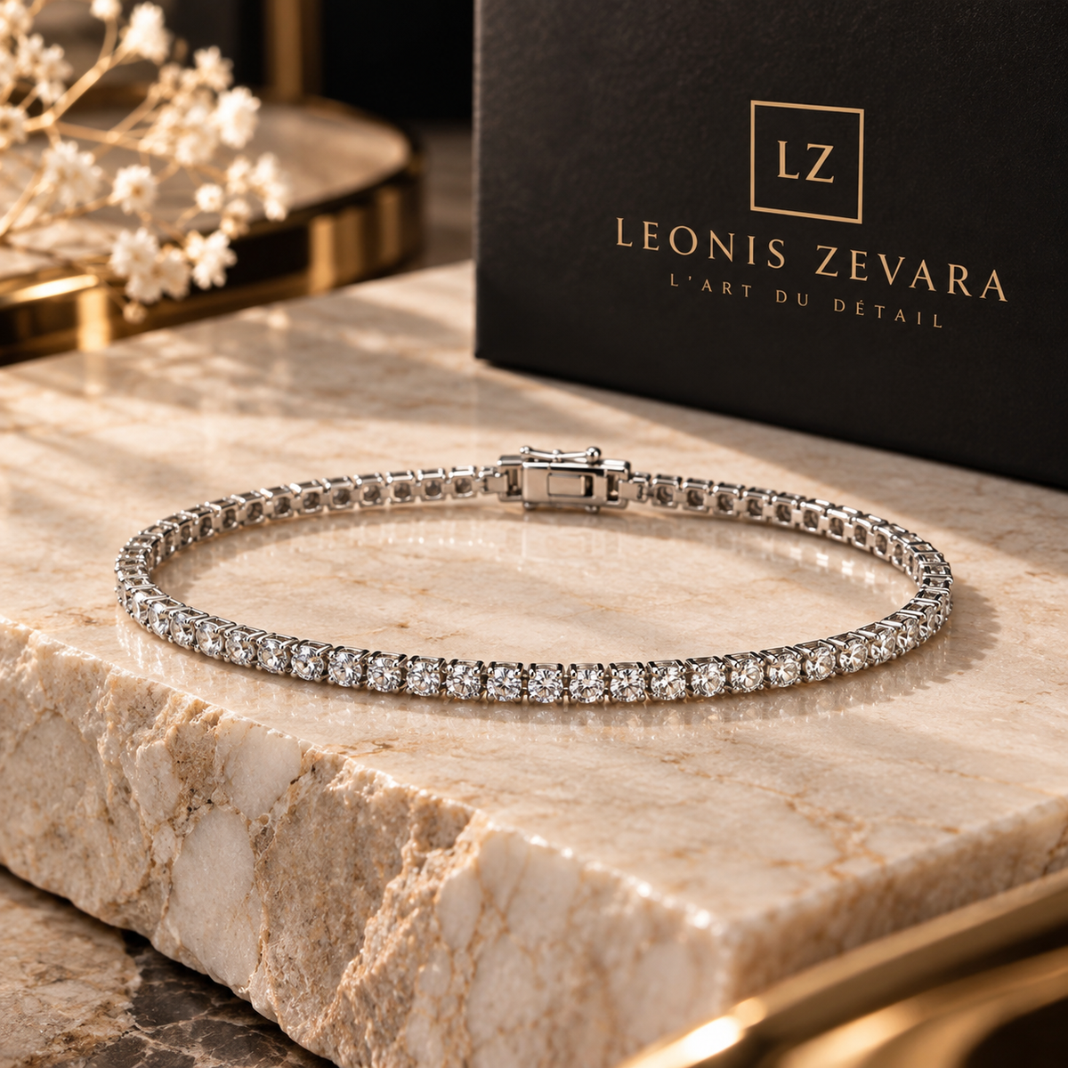 LEONIS ZEVARA – Bracelet Tennis Lumière - vue premium carrée