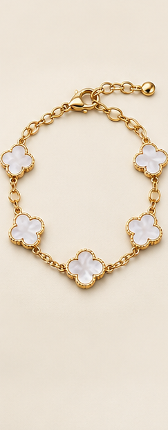 Bracelet Trèfles – finition Nacre – LEONIS ZEVARA