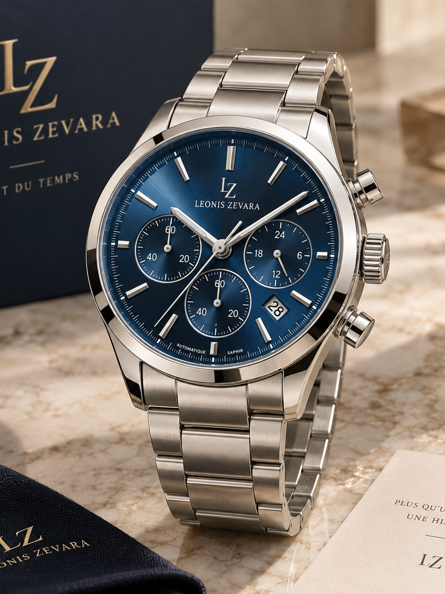 LEONIS ZEVARA – Chronographe Élégance Homme - vue premium portrait