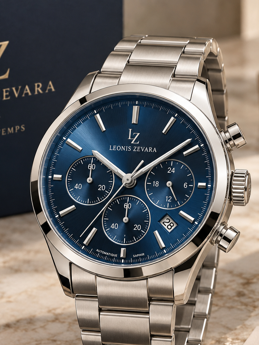 LEONIS ZEVARA – Chronographe Pilote - vue premium portrait