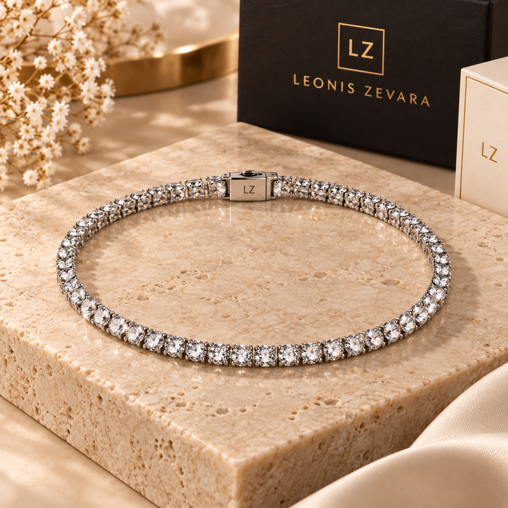 LEONIS ZEVARA - Collier Tennis - Acier 316 et Zircone