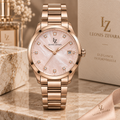 Élégance Rose Femme – cadran LZ LEONIS ZEVARA
