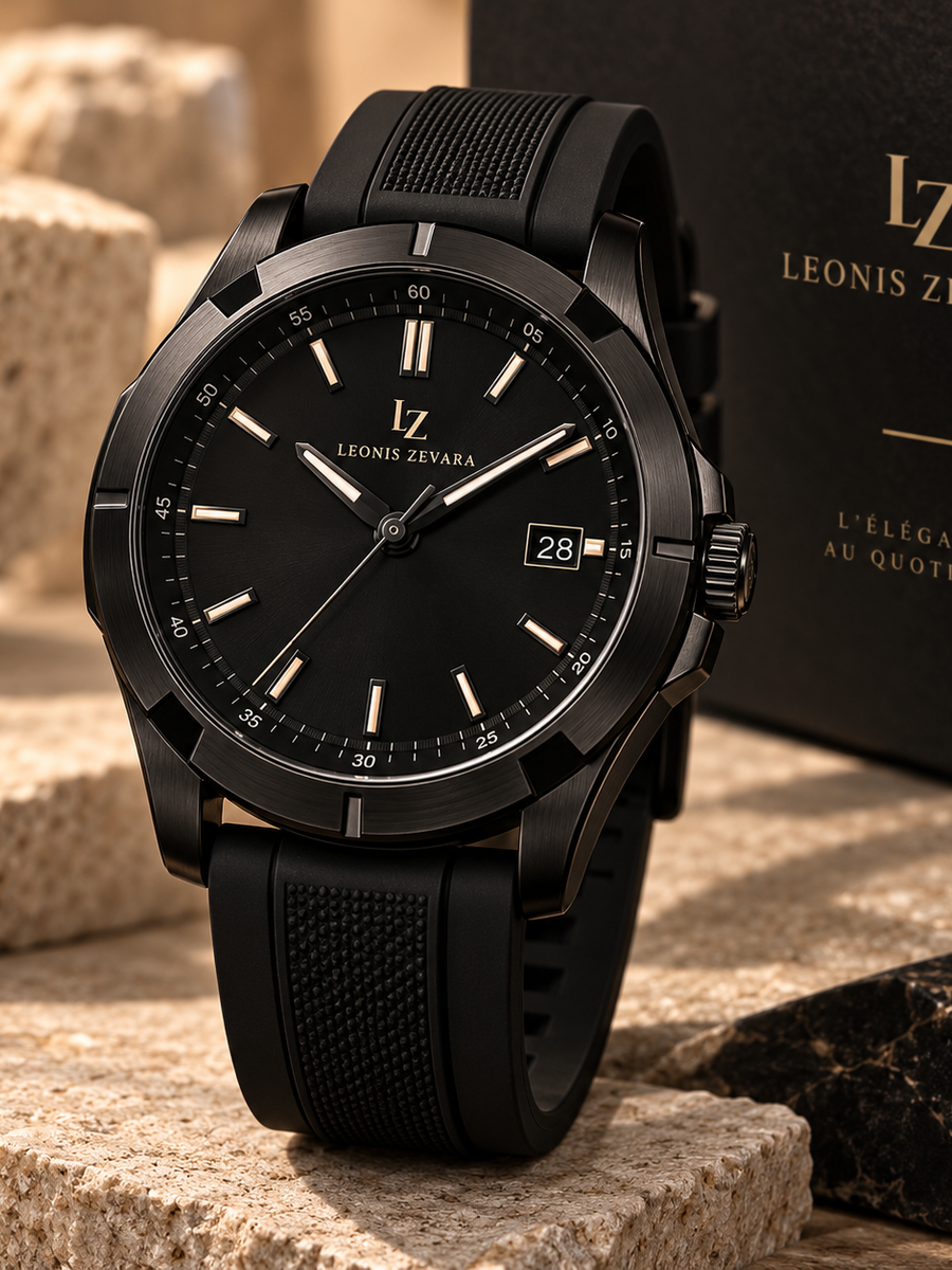 LEONIS ZEVARA – Quartz Sport Silicone Date - vue premium portrait