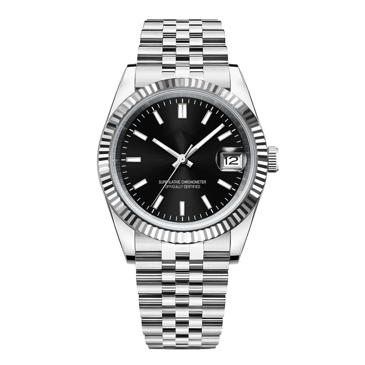LEONIS ZEVARA Signature Date NH35 - montre automatique saphir sans logo