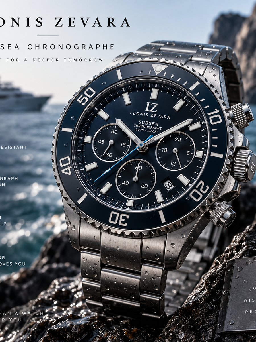 LEONIS ZEVARA – Subsea Chronographe - vue premium portrait