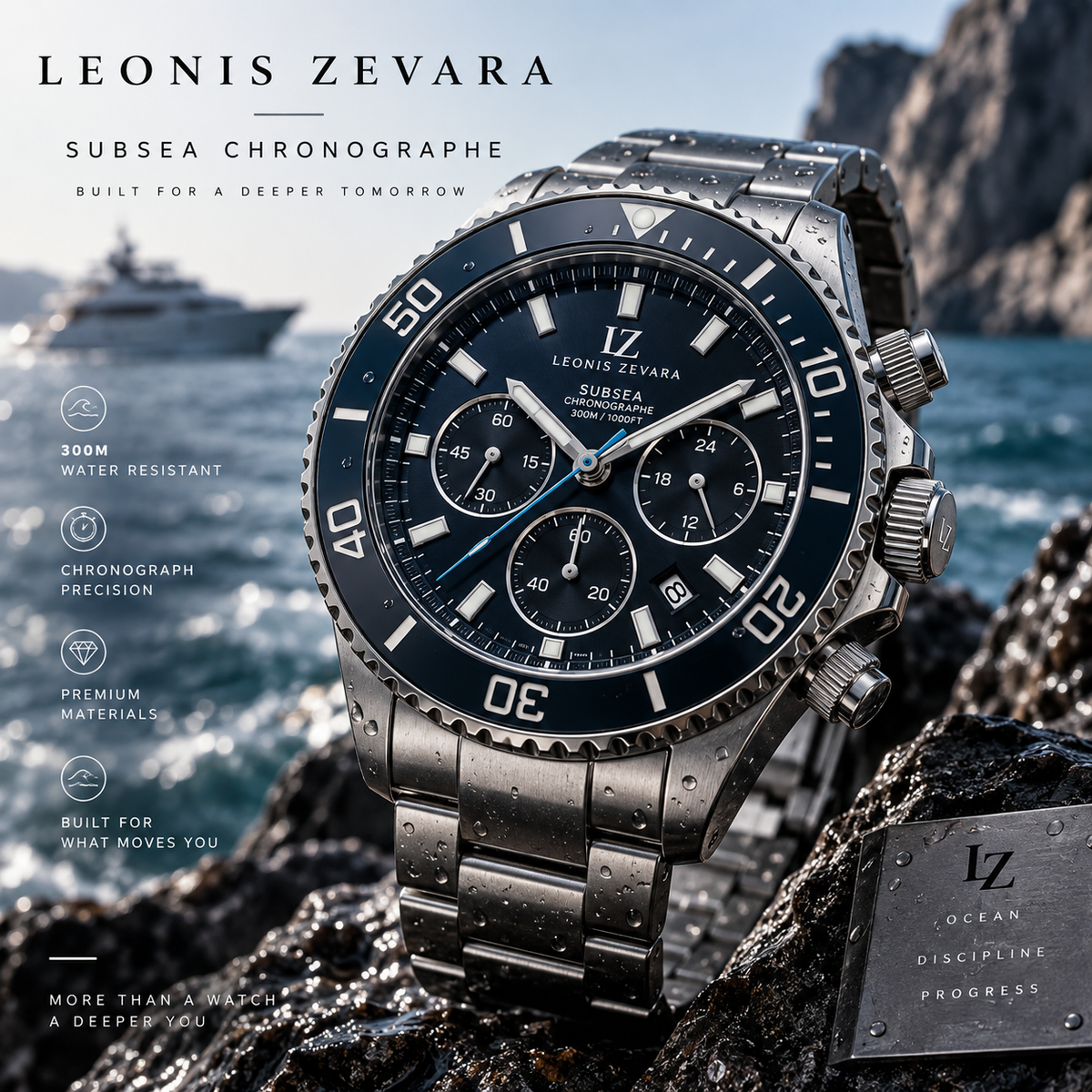 LEONIS ZEVARA – Subsea Chronographe - vue premium carrée