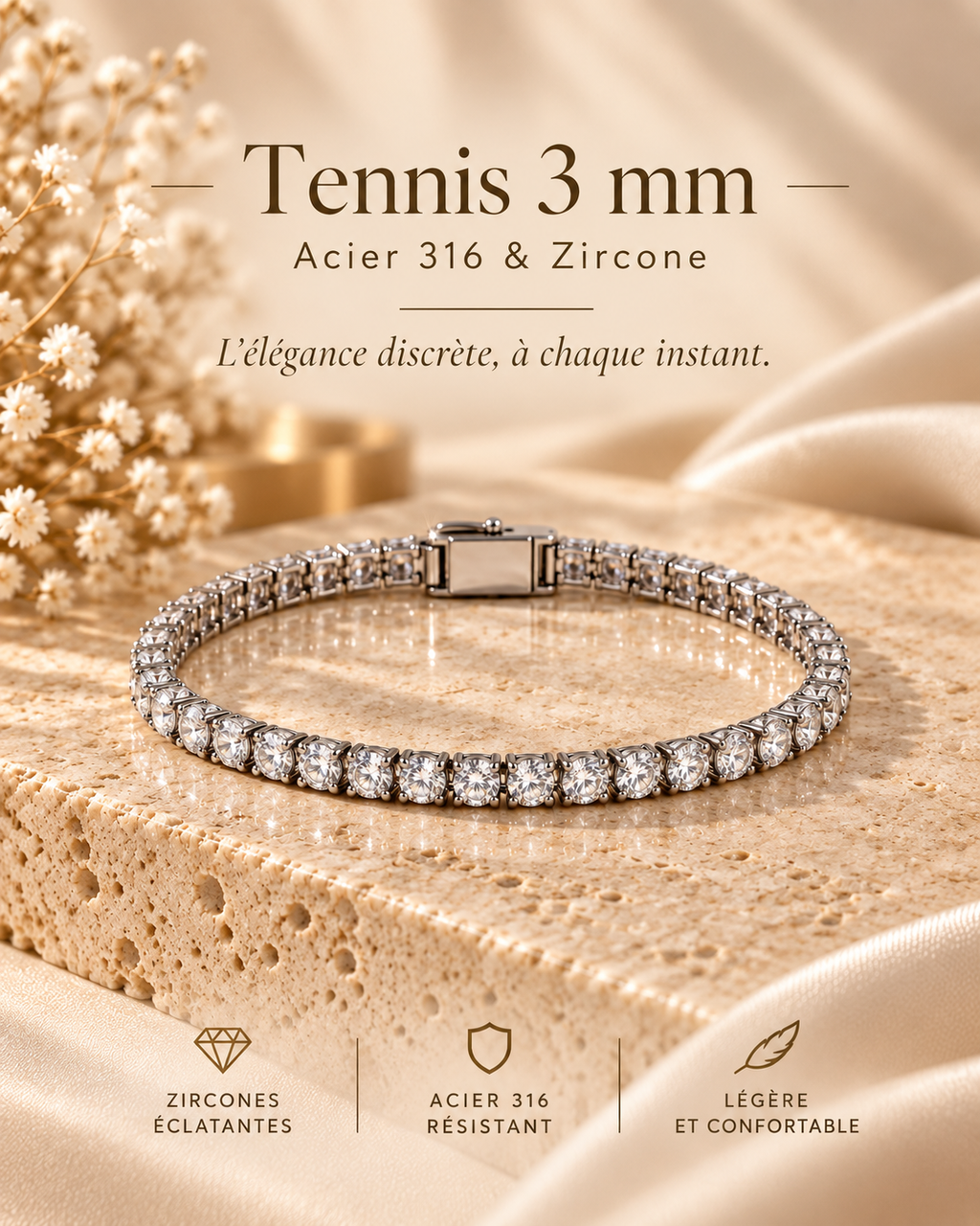 Tennis 3 mm - presentation francaise
